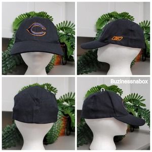 Vtg Reebok Chicago Bears Flex Fit Hat